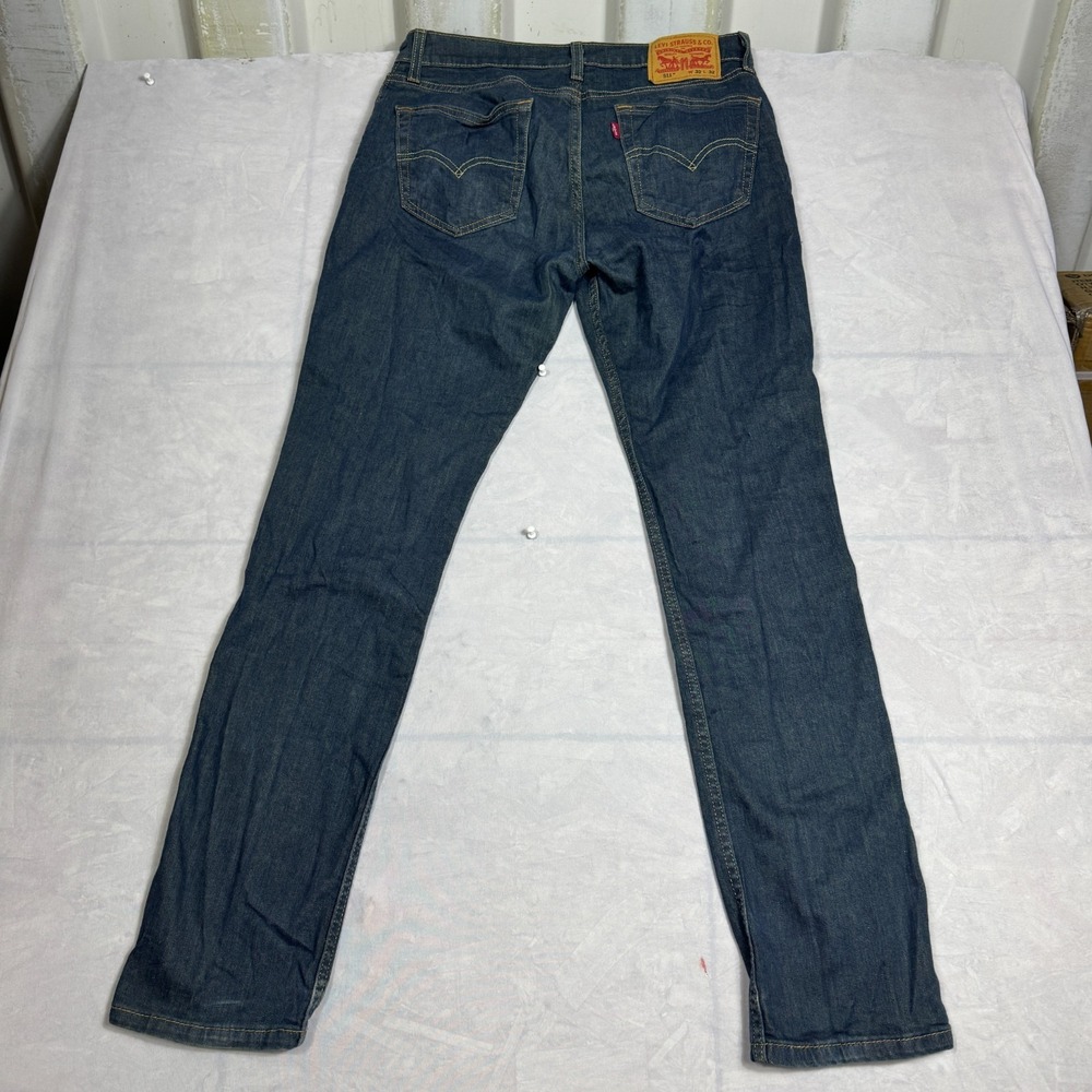 Levi's 511 Mens Straight Leg Jeans Blue‎ Denim Dark Wash 5-Pocket W32 L32 - Picture 2 of 16